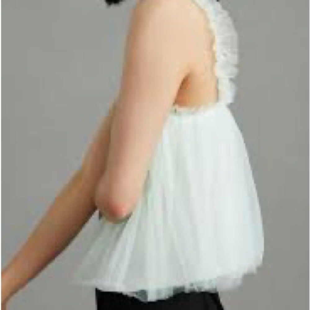 Sunday in Brooklyn mint tulle tank top blouse - Picture 4 of 6